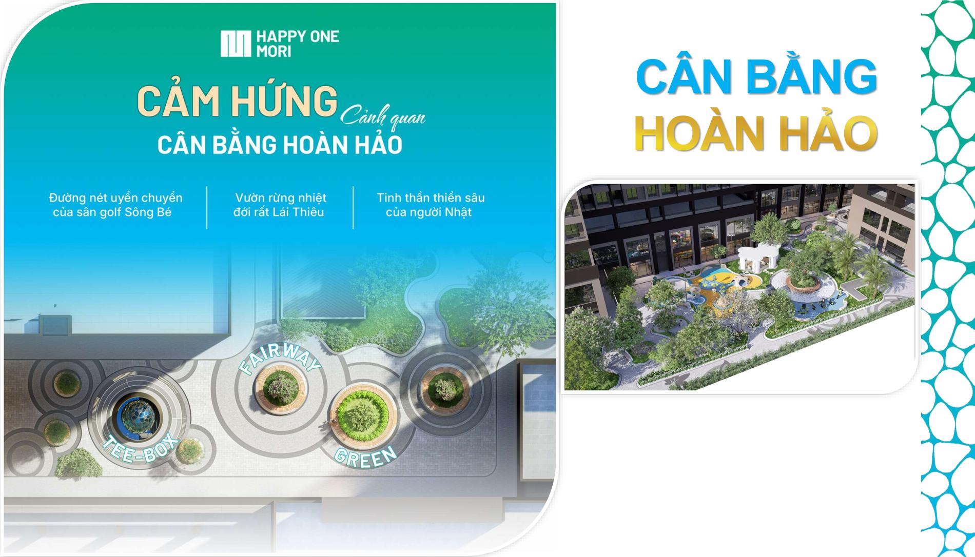 Tiện ích nội khu phong phú Happy One Mori