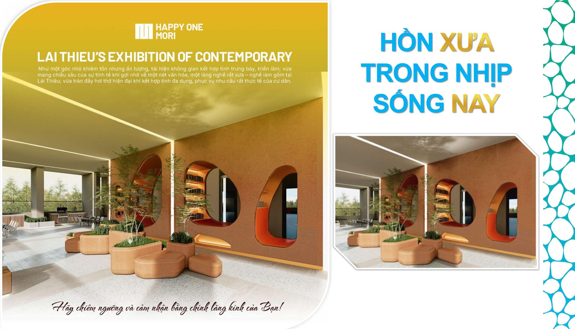 Tiện ích nội khu phong phú Happy One Mori